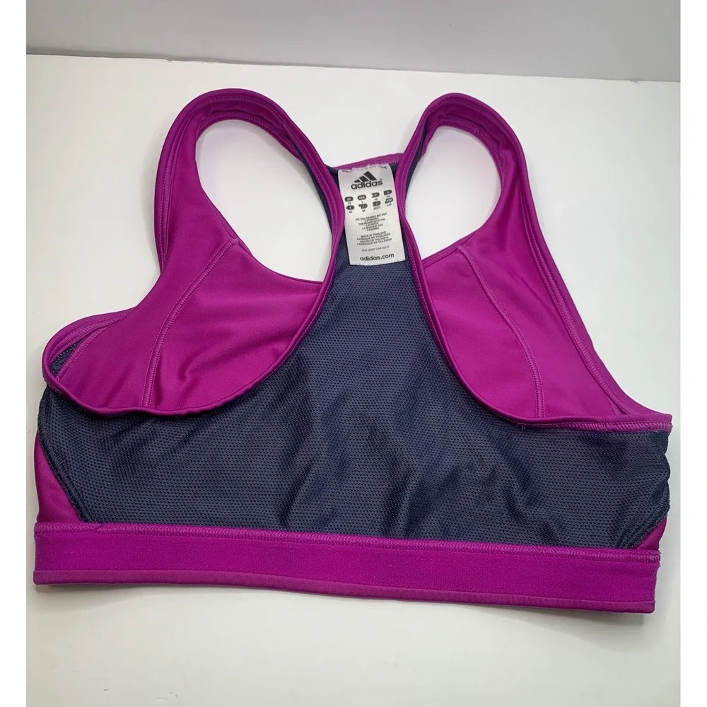 Adidas Climacool Racerback Sports Bra Tech‎ Fit Purple Exercise Bra Size M